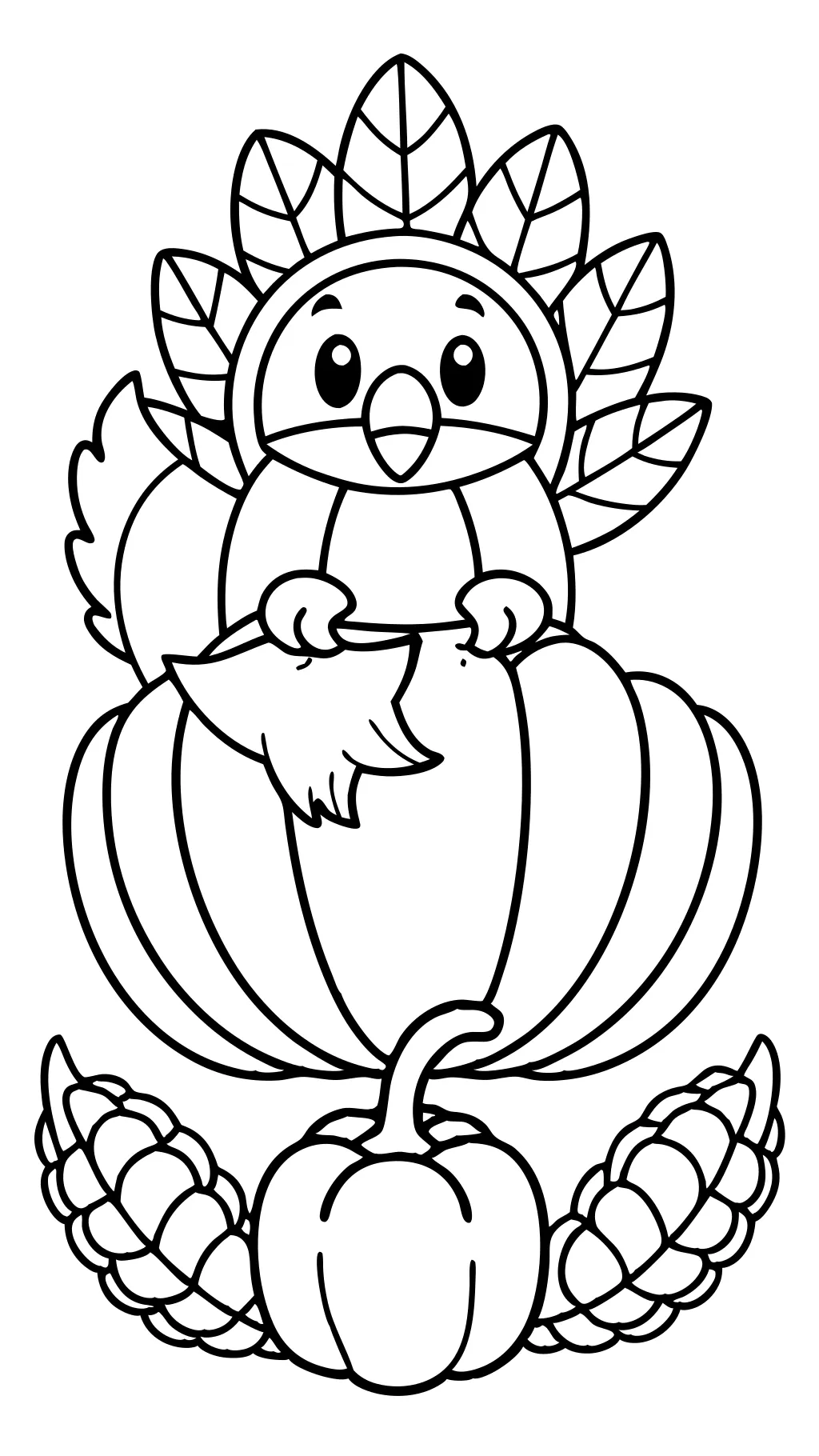 coloriages gratuits Thanksgiving pour les enfants